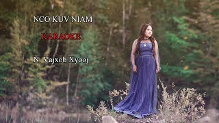 KARAOKE Nco Kuv Niam Official Music Video N Vajxob Xyooj [upl. by Myrvyn]