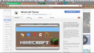 Minecraft Google Chrome Theme by IamKeyLay Mac Windows Linux HD [upl. by Sandor]