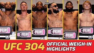 UFC 304 Official Weighin Highlights  MMA Fighting [upl. by Aleicarg]