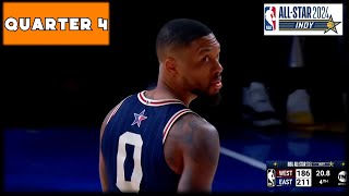 2024 NBA AllStar Game  East vs West  Fourth Quarter Full Highlights [upl. by Brinna]