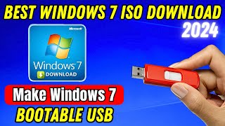 Windows 7 ISO File Download In 2024  Create A Bootable USB Flash Drive For Windows 7 With Rufus [upl. by Handel]