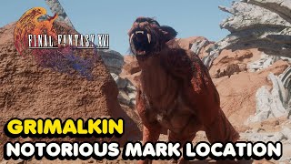 Final Fantasy 16  Grimalkin Notorious Mark Location Rank C Hunt [upl. by Adnolor245]