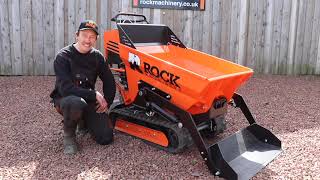 Rock Machinery RD500 Tracked Mini Dumper [upl. by Ahcsrop78]