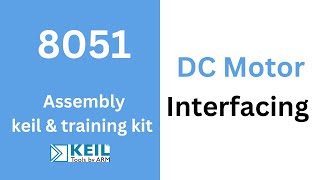 DC motor interfacing with 8051 microcontroller  Training kit  Keil  electro Inventer [upl. by Sims]