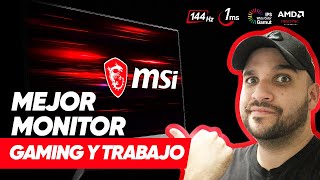 MSI Optix G271 144hz 1ms  MEJOR MONITOR 2023 Gaming y para Trabajar [upl. by Ilil]