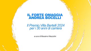 Effetto Versilia  Forte dei Marmi omaggia Andrea Bocelli con il Premio Villa Bertelli  09102024 [upl. by Eilyab]