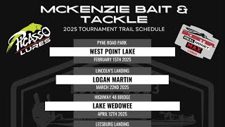 2025 Bass Trail Schedule McKenzie Bait amp Tackle [upl. by Sinclair]