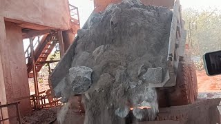 WORLD BIGGEST 1600 TPH GYRATORY CONE CRUSHER IN ACTION [upl. by Tania]