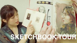 sketchbook tour ✿ 2023 art journal flipthrough [upl. by Arabel]