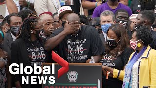 George Floyds family delivers emotional speech at March on Washington quotChange is happeningquot [upl. by Ibrad]