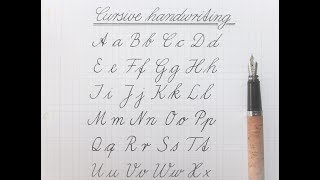 how to write in cursive  german standard for beginners [upl. by Urbas]