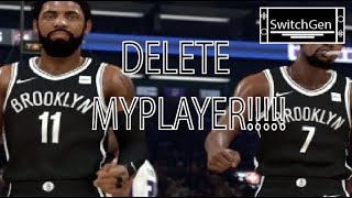 NBA 2k20 Switch  How to DELETE MYPLAYER SWITCH TUTORIAL [upl. by Treiber657]