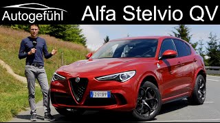 new Alfa Stelvio Quadrifoglio FULL REVIEW Facelift 2020 Alfa Romeo Stelvio QV SUV  Autogefühl [upl. by Eioj]