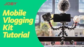 JOBY GorillaPod Mobile Vlogging Kit Tutorial [upl. by Enelec]