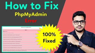 How to solve phpmyadmin access denied error  Xamp server invalid setting error Fixed [upl. by Atinaujnas]