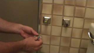 How to replace a toilet paper holder Installing a toilet paper holder [upl. by Voleta]