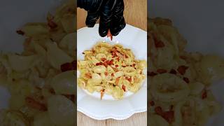 recette de pates food cooking recette creamy pasta foodie [upl. by Laehplar]