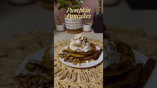 These Pumpkin Pancakes are the perfect Fall breakfast 🥞 pumpkin whatieatinaday easyrecipe [upl. by Amedeo7]