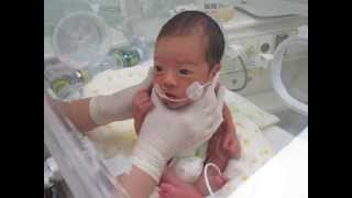 The first feeding bottle in NICU 23 days after the birth [upl. by Forester]