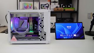 Jonsbo Z20 White MATX mini PC Chassis budget gaming PC build [upl. by Sinylg]