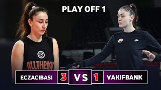 Eczacibasi Dynavit vs Vakifbank  Turkish volleyball league 2024  Play off 1 [upl. by Ocnarfnaig]