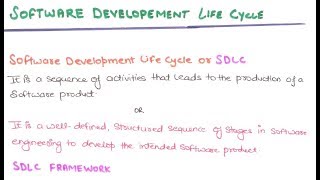 04 Software Development Life Cycle  SDLC In Software Engineering  Download Notes [upl. by Aerdnak]