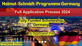 🎓 HelmutSchmidtProgram Master’s Scholarships  Germany  Complete Application Process 2025 🌍 [upl. by Prent230]