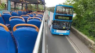 Stagecoach Bus South West Open Top Dennis Trident18303on Route 122 Paignton to Devon Bay Hoburne [upl. by Callum239]