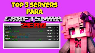 TOP 3 MEJORES SERVIDORES PARA CRAFTSMAN ZERO [upl. by Tija]