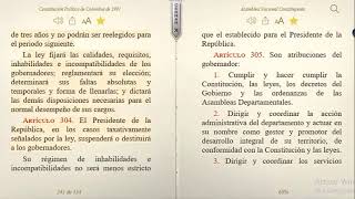 Constitución Política de Colombia de 1991 articulo del 297 al 380 [upl. by Stempien624]