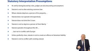 Statutory Interpretation Presumptions  ACCA Corporate and Business Law LW ENG [upl. by Haek]