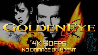 GoldenEye 007 N64  Longplay  No Damage 4K 60FPS [upl. by Gautea]