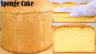 Vanilla Sponge Cake  How to Make Sponge cake  Easy Basic Cake Recipe [upl. by Nessnaj]