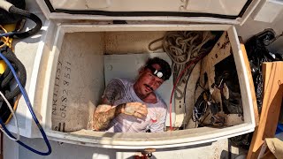 Fixing our rudder leak once and for all  haul out  Sailing Sitka Ep 137 [upl. by Ellimak]