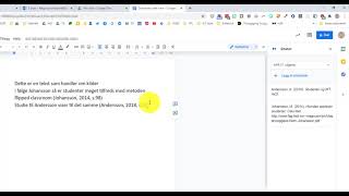 Bruk av kilder i Google Dokumenter [upl. by Jacobson]