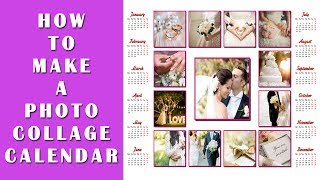 How to Make a Photo Collage Calendar  3 Awesome Calendar Types [upl. by Levy]