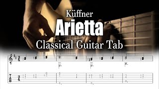 Küffner  Arietta  Classical Guitar Tab [upl. by Namyw]