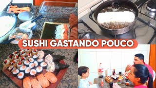 FAZENDO COMIDA JAPONESA EM CASA  Hot roll Niguiri Hossomaki e Temaki [upl. by Comptom848]