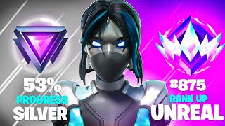 Silver to Unreal SPEEDRUN Fortnite Ranked [upl. by Anjali]