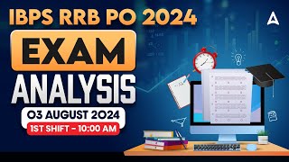 IBPS RRB PO Exam Analysis 2024  RRB PO 1st Shift Analysis  Asked Questions amp Expected Cut Off [upl. by Kern542]