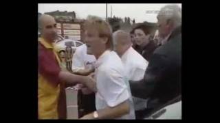 Stuart McCall Celebrate Motherwell Getting into the Champions League [upl. by Namus121]