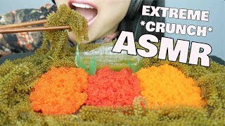 ASMR GIANT SEAGRAPE Platter  Tobiko eggs EXTREME EATING SOUNDS NO TALKING  SASASMR [upl. by Aisirtap]