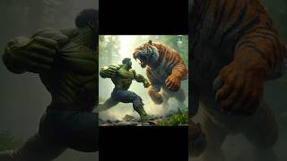 Hulk Vs Tiger 💥 ultimate Show shorts [upl. by Ennoved]