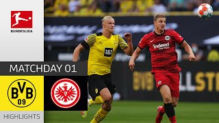 Borussia Dortmund  Eintracht Frankfurt 52  Highlights  Matchday 1 – Bundesliga 202122 [upl. by Con694]