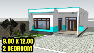 A82HOUSE MODEL DESIGN  900 x 1200  2 BEDROOM [upl. by Lobell]