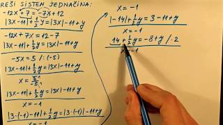 Sistem linearnih jednacina sa 2 nepoznate primer [upl. by Blader444]