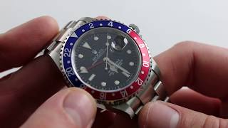 Rolex Pepsi GMTMaster II 16710 Luxury Watch Review [upl. by Auberon545]