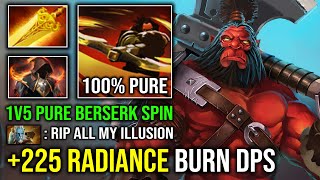 WTF 1v5 Radiance Flame Cloak Burn Per Sec 100 Aggressive Jump Axe EZ Delete PL Illusion Dota 2 [upl. by Rudie464]