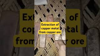 Extraction of copper metal from copper ore minerals copperextraction [upl. by Nyrahs]