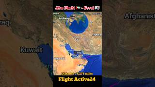 Abu Dhabi to Seoul flight Route ✈️  Etihad Airways  flight aviation [upl. by Gold]